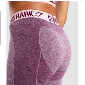 Gymshark flex leggings - Dark Ruby Marl/ Blush Nud